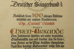 Ehrenurkunde
